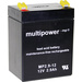 Batterie au plomb 12 V 2.9 Ah multipower MP2,9-12 plomb (AGM) (l x H x P) 79 x 107 x 56 mm cosses plates 4,8 mm sans entretien