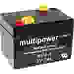 Batterie au plomb 6 V 2 Ah multipower MP2-6 plomb (AGM) (l x H x P) 75 x 53 x 51 mm cosses plates 4,8 mm sans entretien