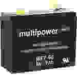 Multipower MP7-6S 300402 Bleiakku 6V 7Ah Blei-Vlies (AGM) (B x H x T) 116 x 99 x 50mm Flachstecker 4.8mm Wartungsfrei, Geringe