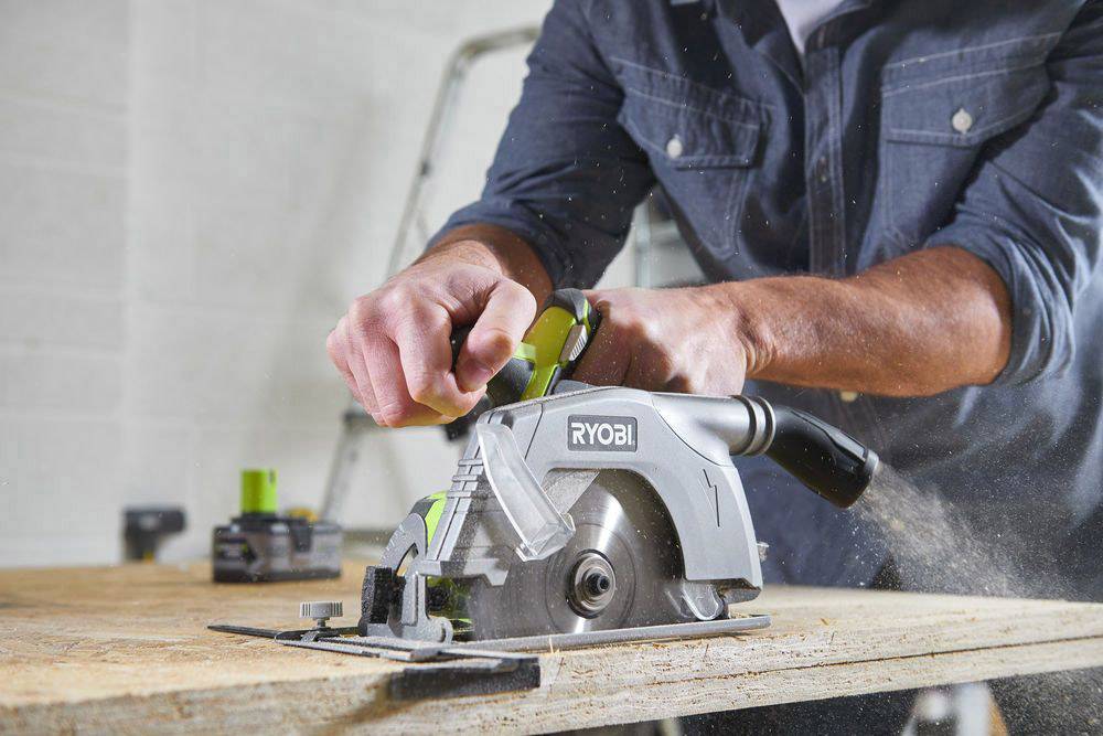 Ryobi R18CS-0 One+ Akku-Handkreissäge Schnitttiefe max. (90°) 52 mm ohne Akku 18 V