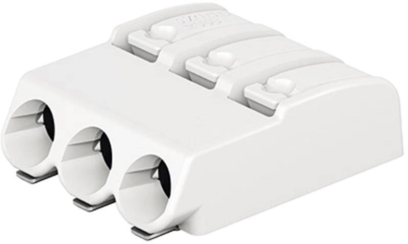 WAGO 2060-453/998-404 Federkraftklemmblock 0.75 mm² Polzahl 3 Weiß