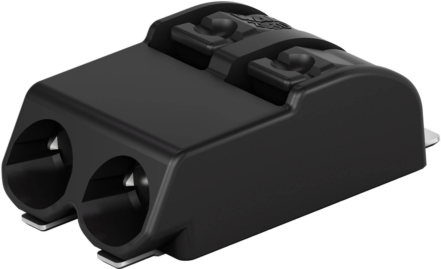 WAGO 2060-472/998-404 Federkraftklemmblock 0.75 mm² Polzahl 2 Schwarz 1000 St.