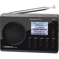 Albrecht DR 70 Kofferradio DAB+, UKW Taschenlampe Schwarz Albrecht DR 70 Kofferradio DAB+, UKW Taschenlampe Schwarz