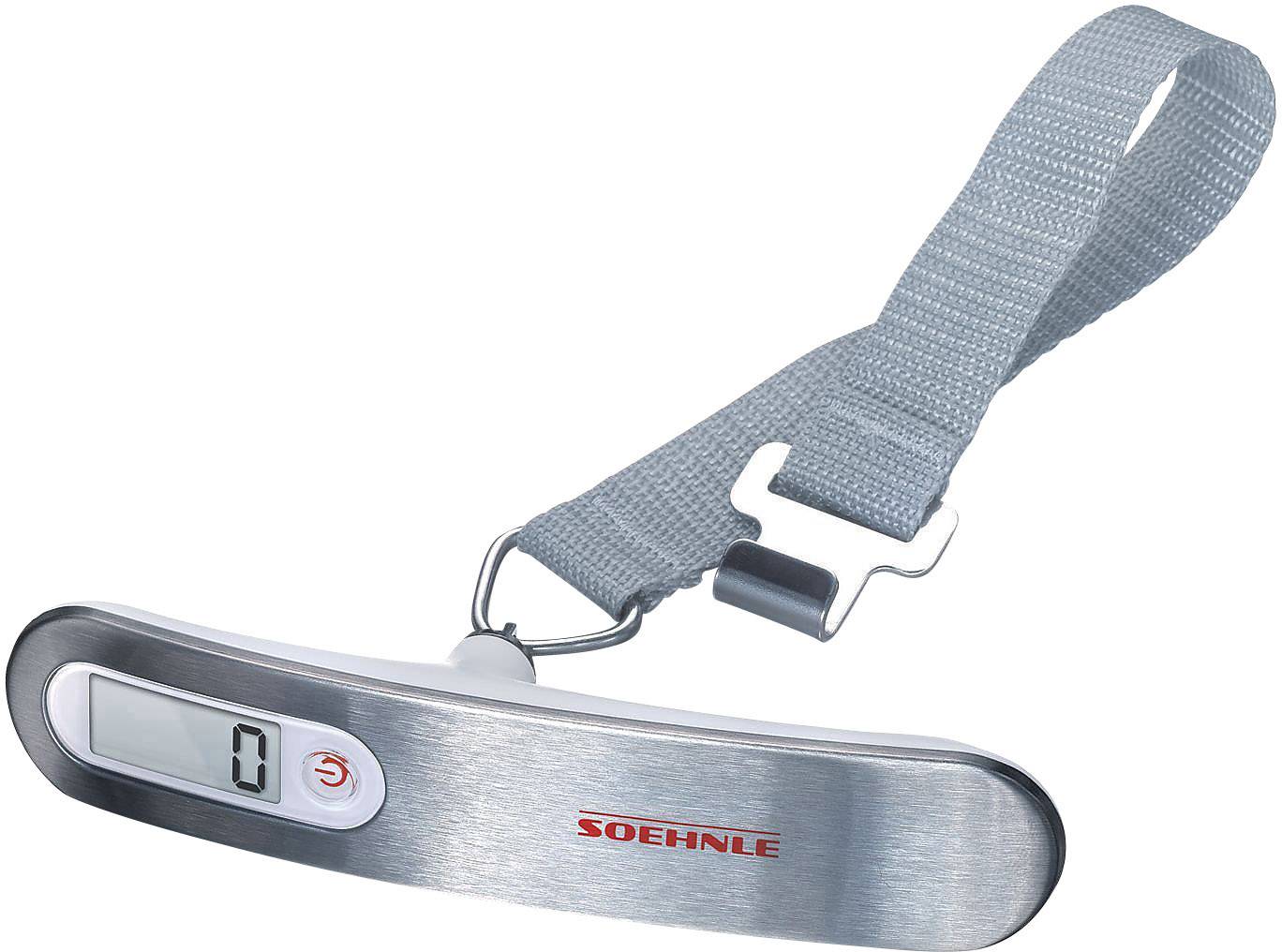 Soehnle Travel Hängewaage Wägebereich (max.) 50 kg Ablesbarkeit 100 g batteriebetrieben Silber