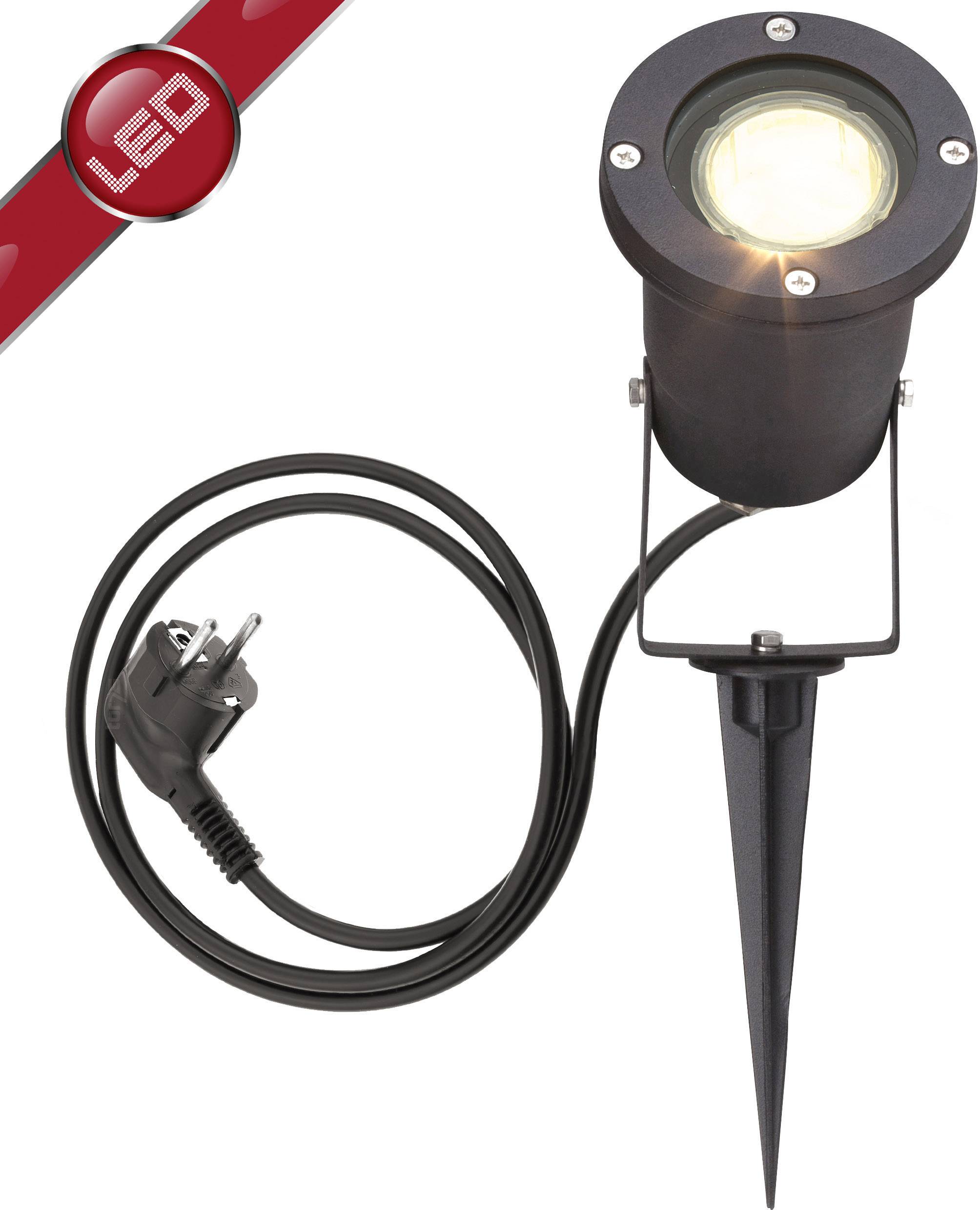 Brilliant G96232/06 Janko Gartenstrahler LED GU10 3 W Schwarz