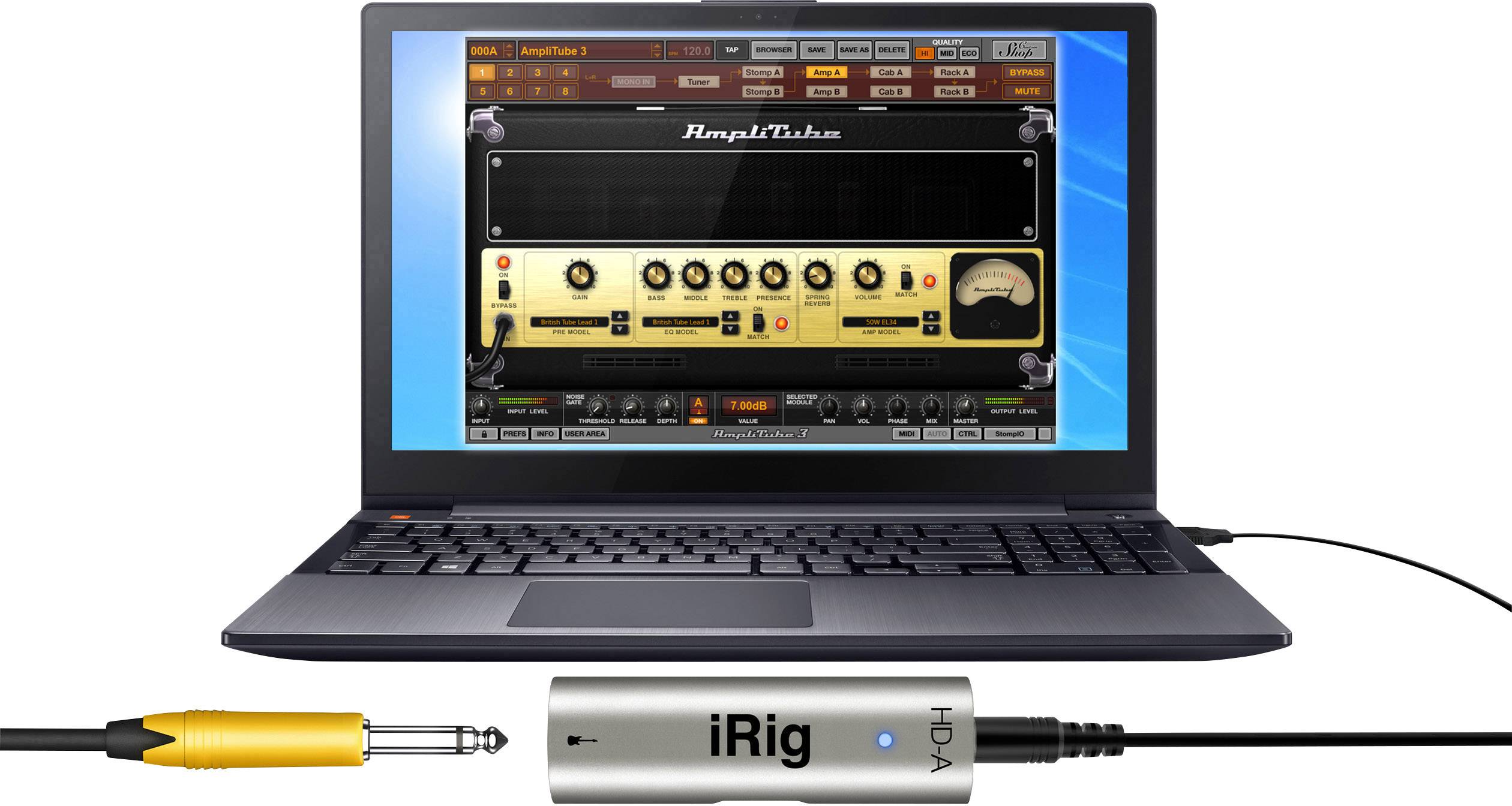 IK Multimedia Gitarren-Interface IRIG HD-A