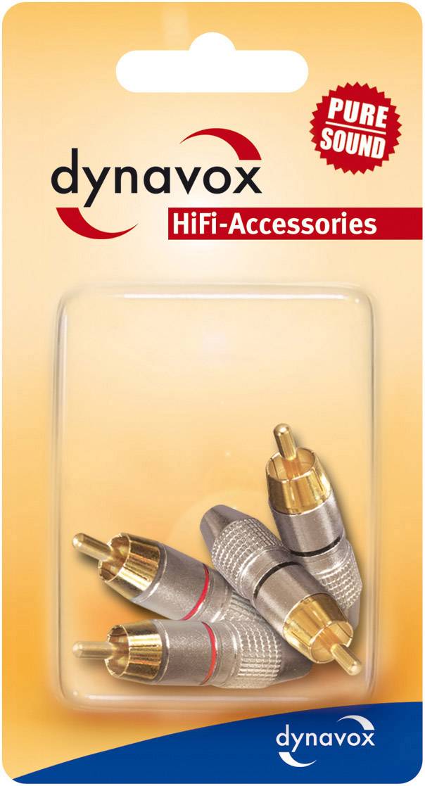 Dynavox 205093 Cinch-Stecker 4er Set