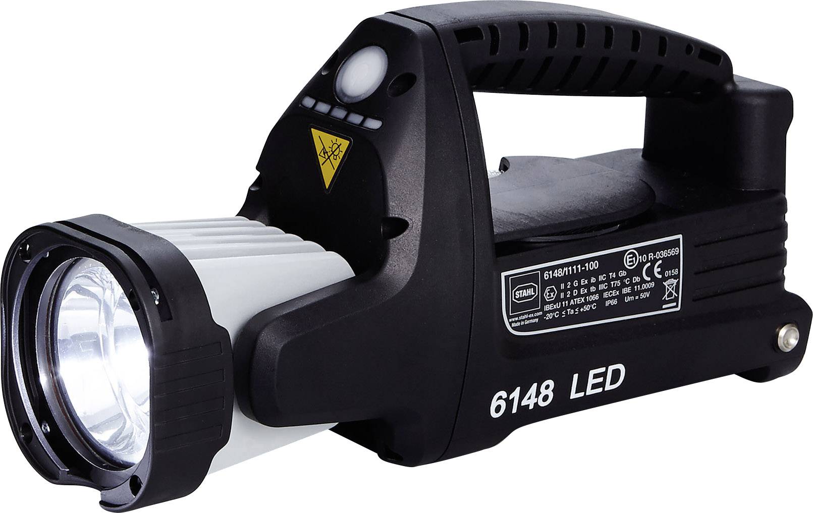 Handscheinwerfer Stahl 6148 EX LED mit Ladesessel und Kabel 12/24 Volt
