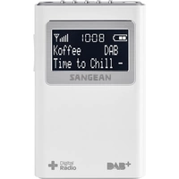 Sangean DPR-39 Taschenradio DAB+, UKW Weiß Sangean DPR-39 Taschenradio DAB+, UKW Weiß