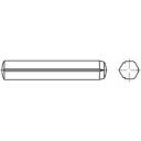 TOOLCRAFT 136306 Zylinderkerbstift (Ø x L) 8 mm x 45 mm Stahl 100 St.