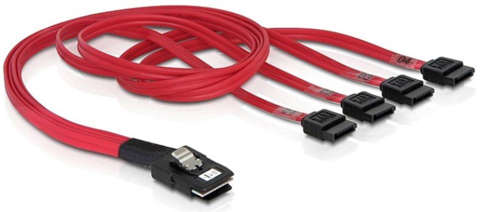 Delock - SATA- / SAS-Kabel - 4-Lane - SATA (W)