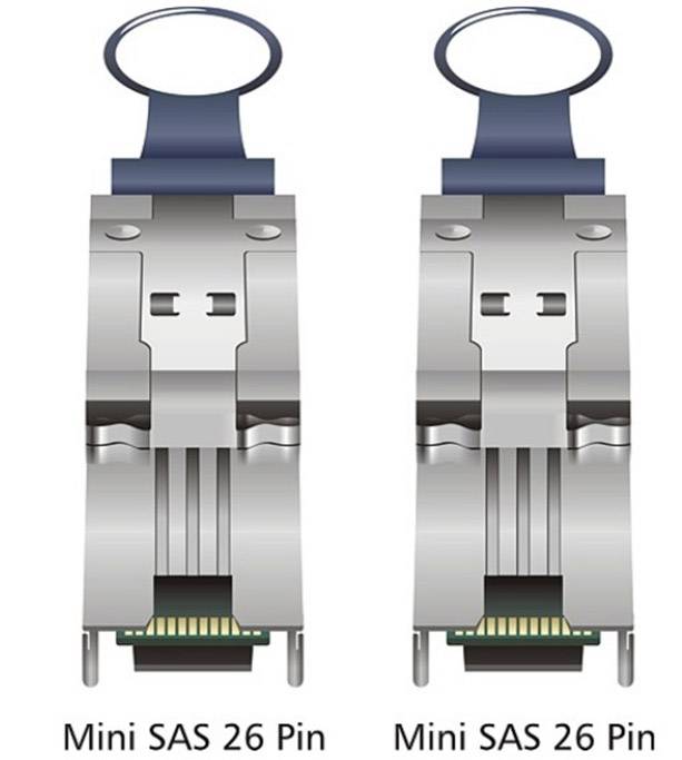 SAS Kabel Delock Mini SAS 26Pin -> Mini SAS 26Pin 1.00m