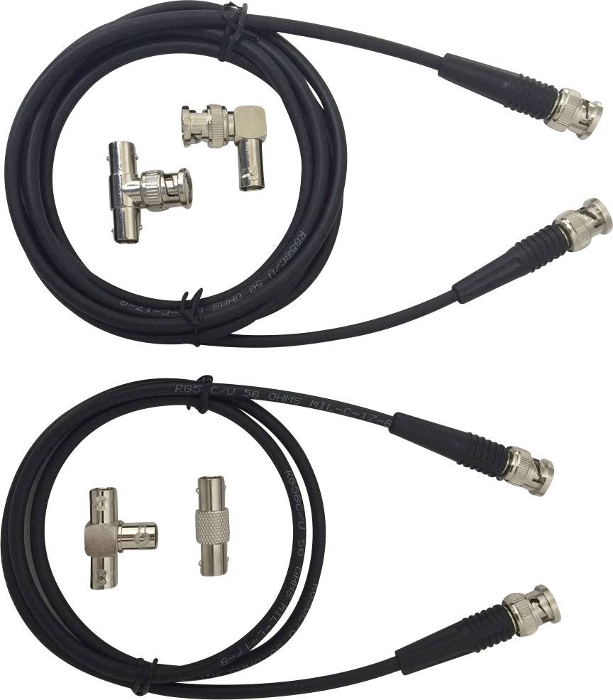 Testec TT-SET 1200 BNC-Messleitungs-Set 1.00 m Schwarz