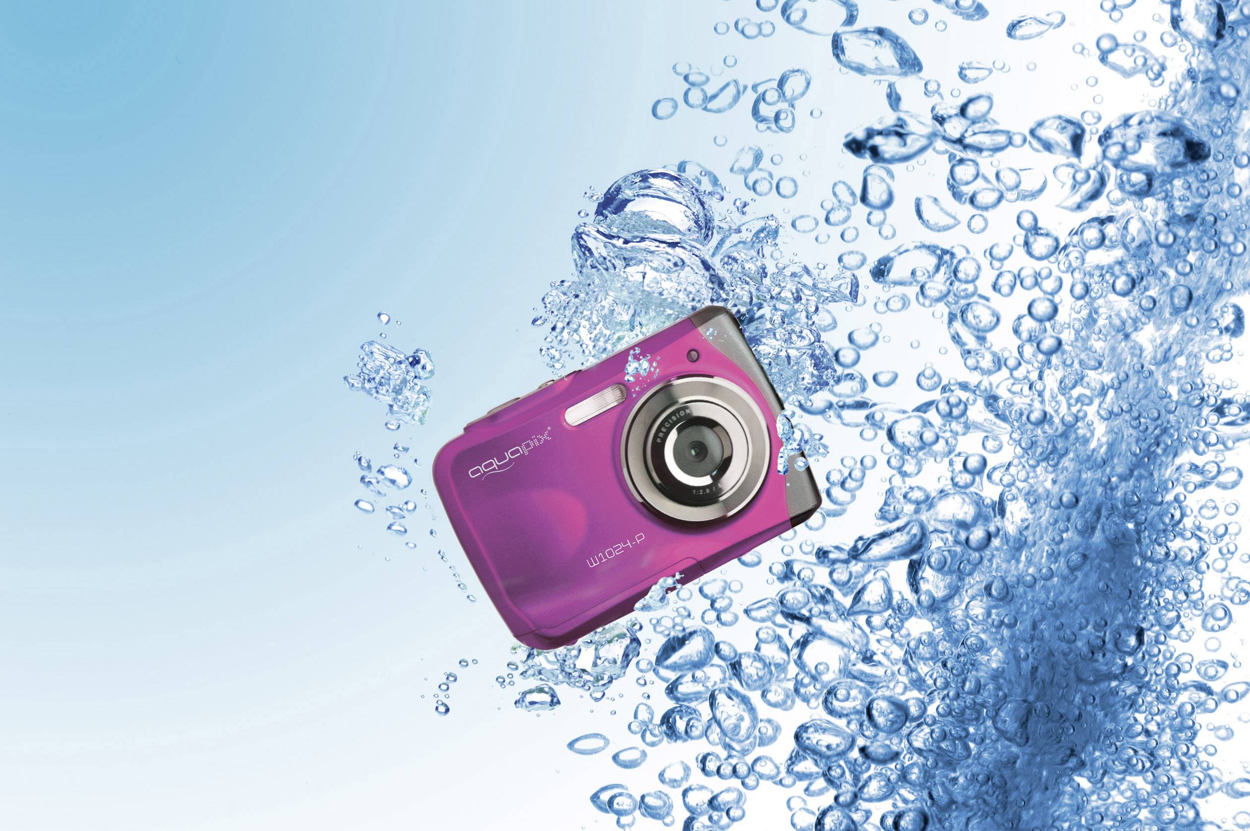 Easypix W1024-I Splash Digitalkamera 16 Megapixel Pink Unterwasserkamera
