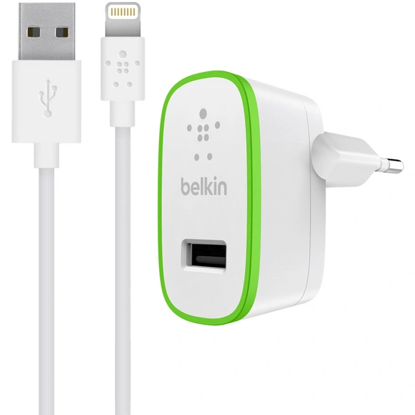 Belkin F8J125vf04-WHT F8J125vf04-WHT iPad/iPhone/iPod Ladegerät Steckdose Ausgangsstrom (max.) 2400 mA 1 x USB, Apple Lightning-Stecker Belkin F8J125vf04-WHT F8J125vf04-WHT iPad/iPhone/iPod Ladegerät Steckdose Ausgangsstrom (max.) 2400 mA 1 x USB, Apple Lightning-Stecker