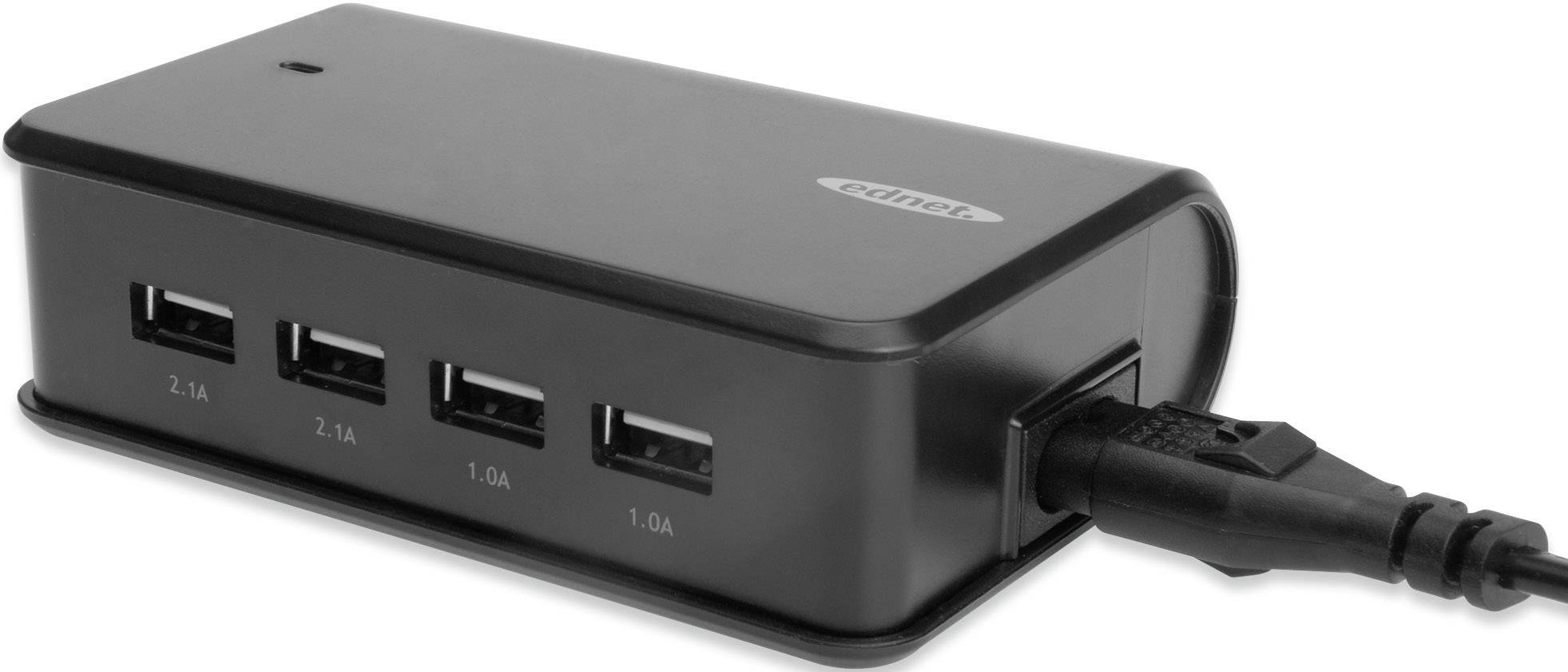 ednet 31806 USB Ladegerät USB Steckdose