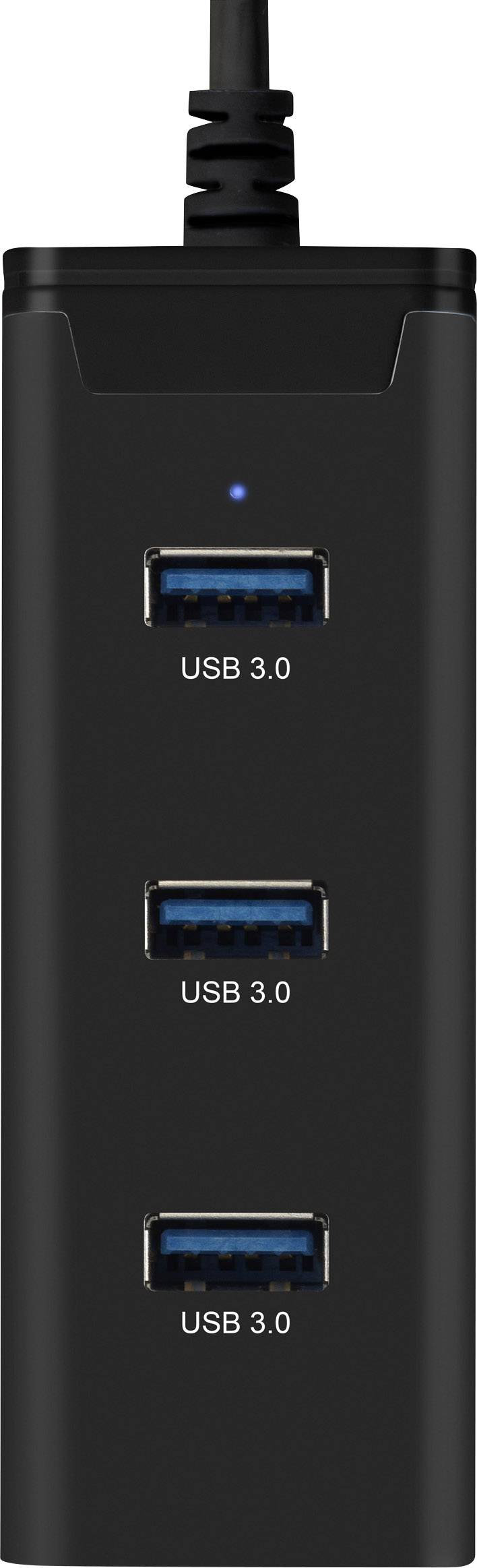 Renkforce 3 Port USB 3.0-Hub mit Audio-Ports Schwarz