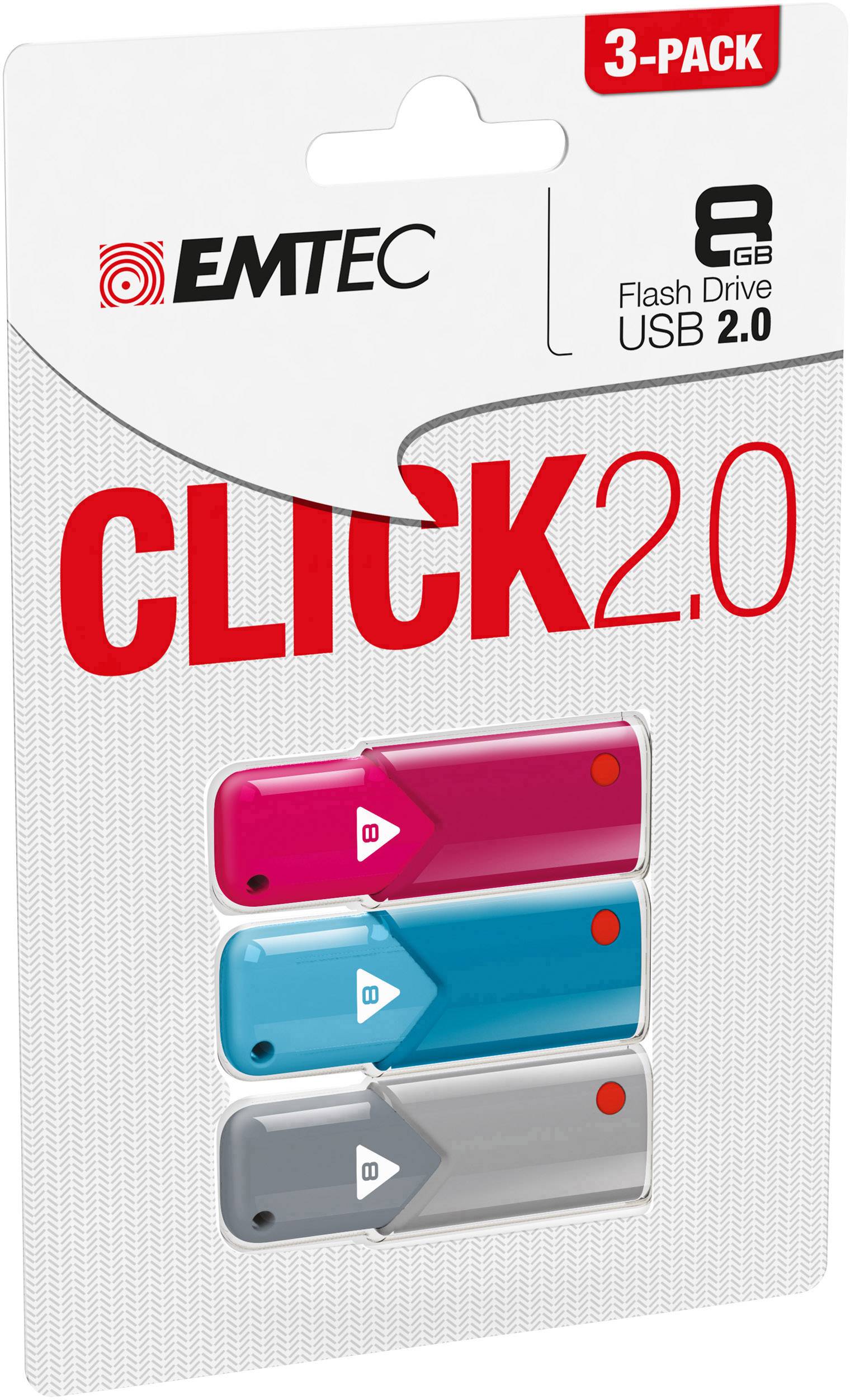 EMTEC USB-STICK B100 8GB USB 2.0 3ER