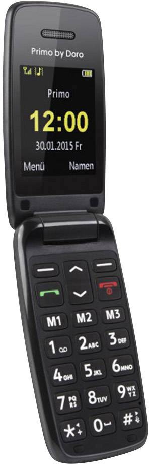 Primo by DORO 401 Senioren-Klapp-Handy Schwarz