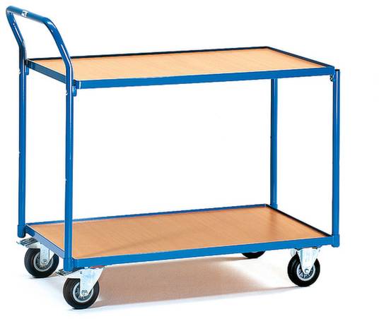 Fetra 2742 Tischwagen Stahl pulverbeschichtet Traglast (max.): 250kg Brillantblau (RAL 5007)