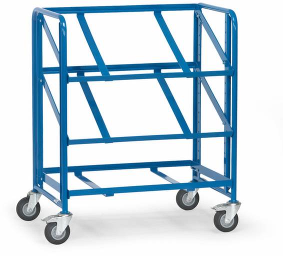 Fetra 2390 Etagenwagen Stahl pulverbeschichtet Traglast (max.): 250kg Brillantblau (RAL 5007)