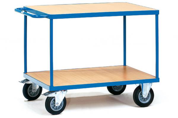 Fetra 2401 Tischwagen Stahl pulverbeschichtet Traglast (max.): 500kg Brillantblau (RAL 5007)