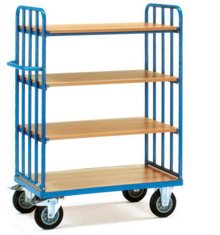 Fetra 8313 Etagenwagen Stahl pulverbeschichtet Traglast (max.): 500kg Brillantblau (RAL 5007)