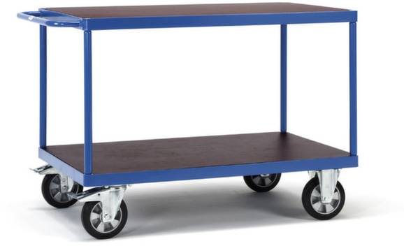 Fetra 12406 Tischwagen Stahl pulverbeschichtet Traglast (max.): 1200kg Brillantblau (RAL 5007)