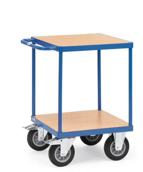 Fetra 2496 Tischwagen Stahl pulverbeschichtet Traglast (max.): 500kg Brillantblau (RAL 5007)