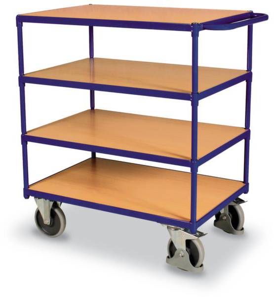 VARIOfit SW-700.700 Tischwagen Stahl pulverbeschichtet Traglast (max.): 500kg Enzianblau (RAL 5010)