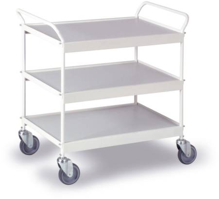 Ebinger 0310W Etagenwagen Stahl pulverbeschichtet Traglast (max.): 150kg Reinweiß (RAL 9010)