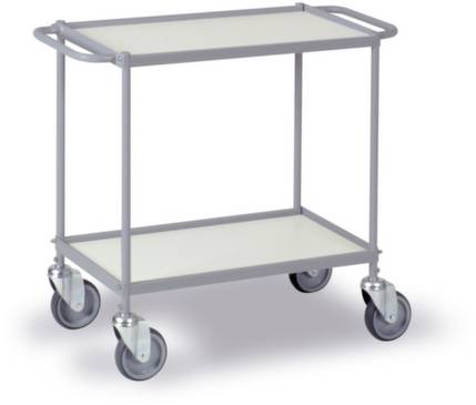 Ebinger 0334G Etagenwagen Stahl pulverbeschichtet Traglast (max.): 150kg Silber-Grau