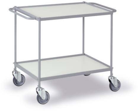 Ebinger 0338G Etagenwagen Stahl pulverbeschichtet Traglast (max.): 150kg Silber-Grau