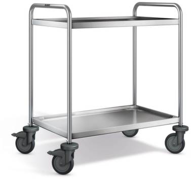 569769 Etagenwagen Edelstahl Traglast (max.): 120kg Edelstahl 
