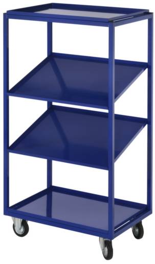 Kappes 7706.00.0221 Kommissionierwagen Stahl pulverbeschichtet Traglast (max.): 200kg Enzianblau (RAL 5010)