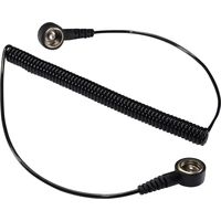 TRU COMPONENTS SpKL-10-183-KK ESD-Erdungskabel 1.83 m Druckknopf 10 mm TRU COMPONENTS SpKL-10-183-KK ESD-Erdungskabel 1.83 m Druckknopf 10 mm