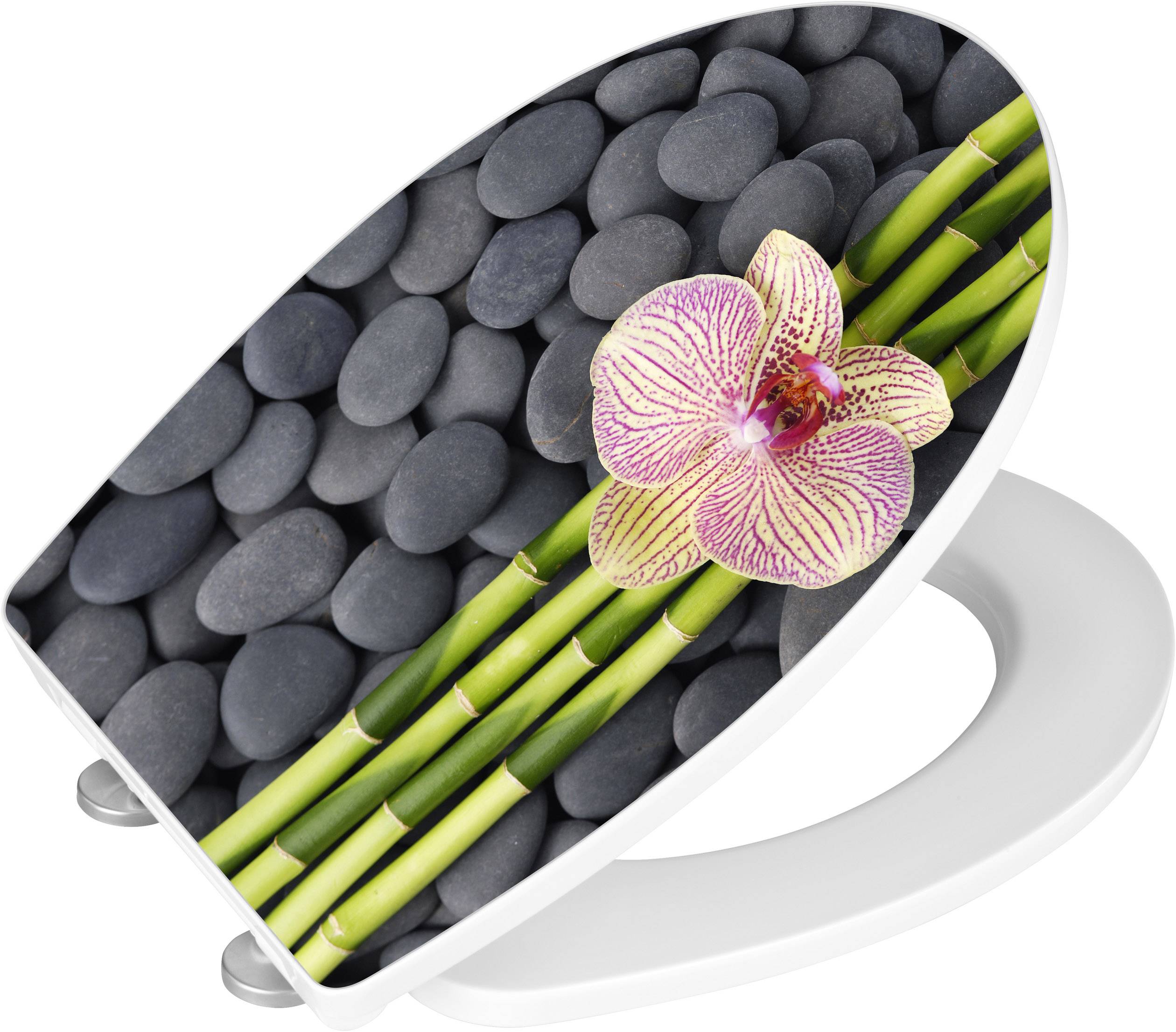 Wenko 21746100 Spa WC-Sitz Acryl, Duroplast mit Absenkautomatik