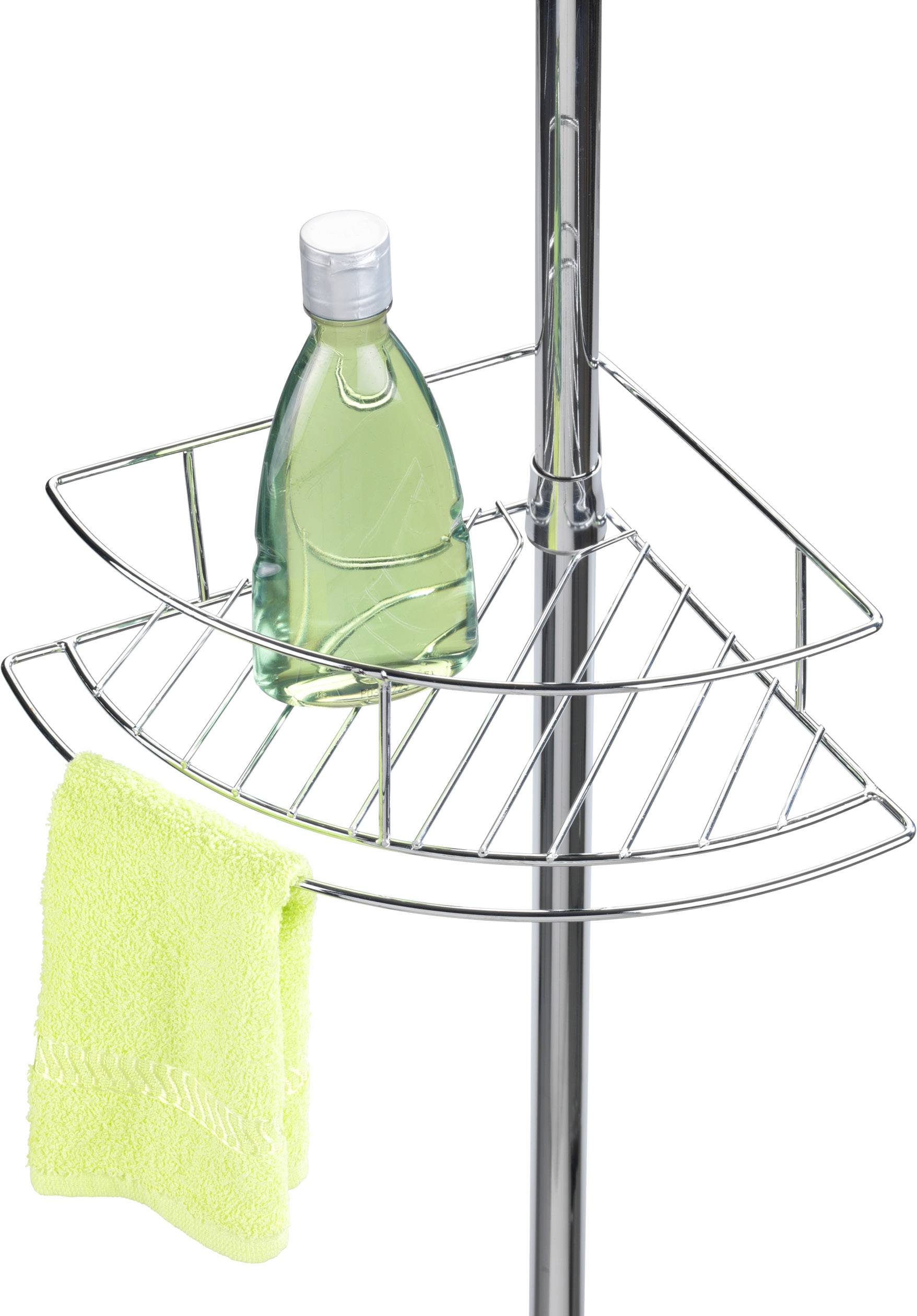 Wenko 21803100 Dolcedo Teleskopregal Edelstahl Edelstahl (glänzend) ausziehbar, rostfrei, 4 Ablagekörbe 1 St.