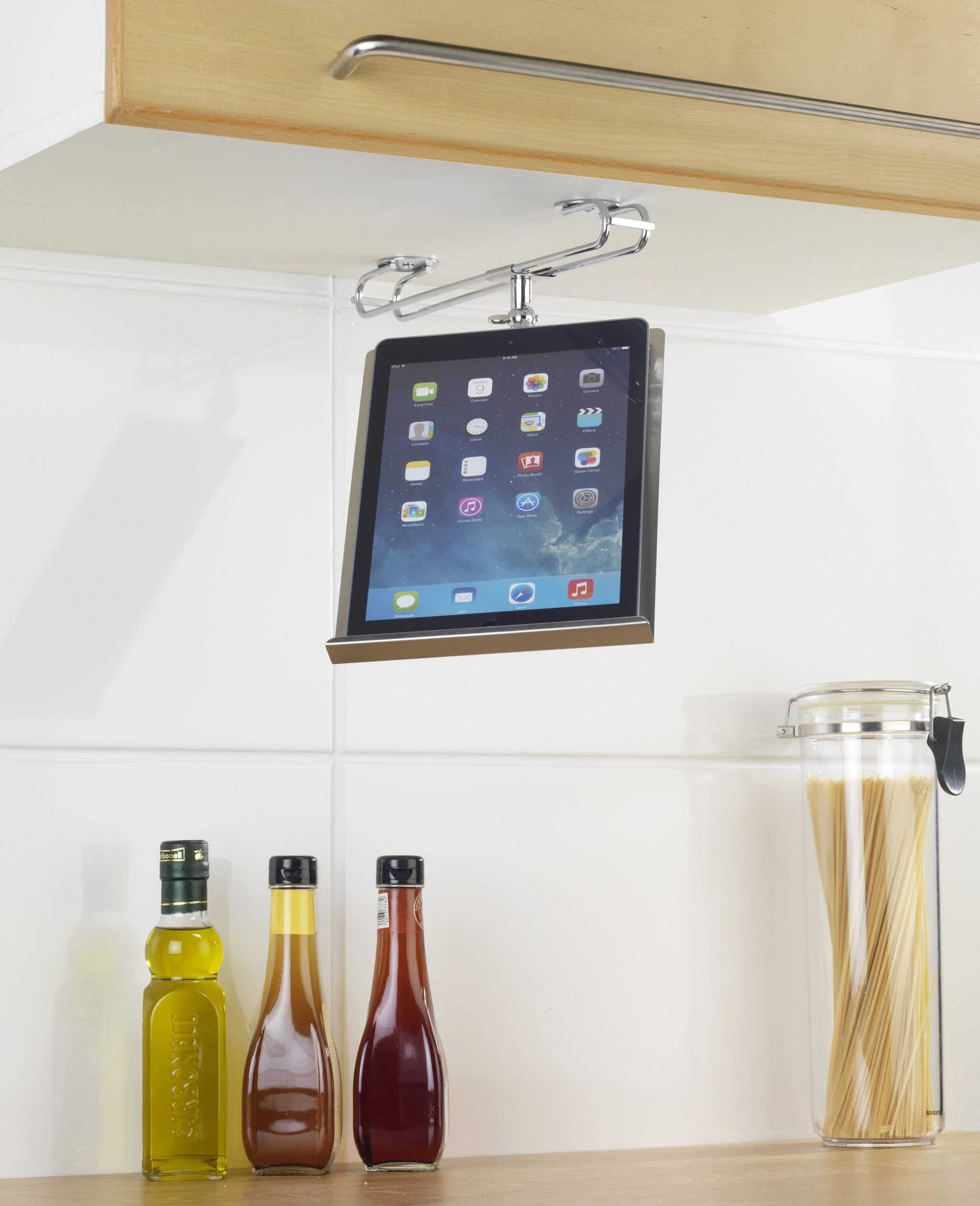 Wenko 53240100 WENKO Tablethalter und Kochbuchhalter