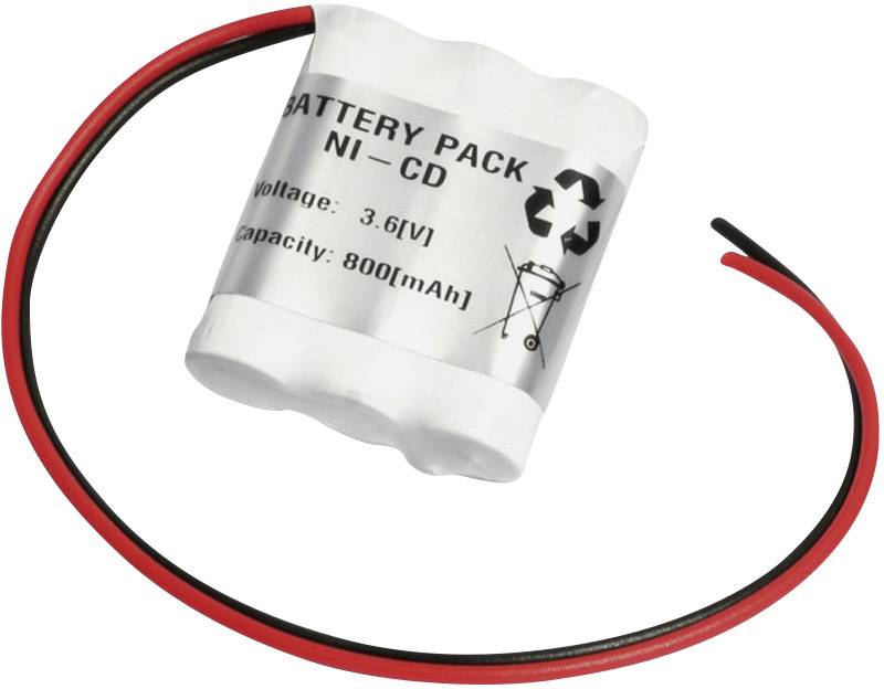 Emmerich 36AA800R Notleuchten-Akku Kabel 3.6 V 800 mAh