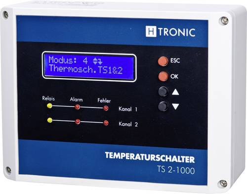 H-Tronic 1114490 Temperaturregler Pt1000 -99 bis +850°C Relais 3A (L x B x H) 60 x 120 x 160mm