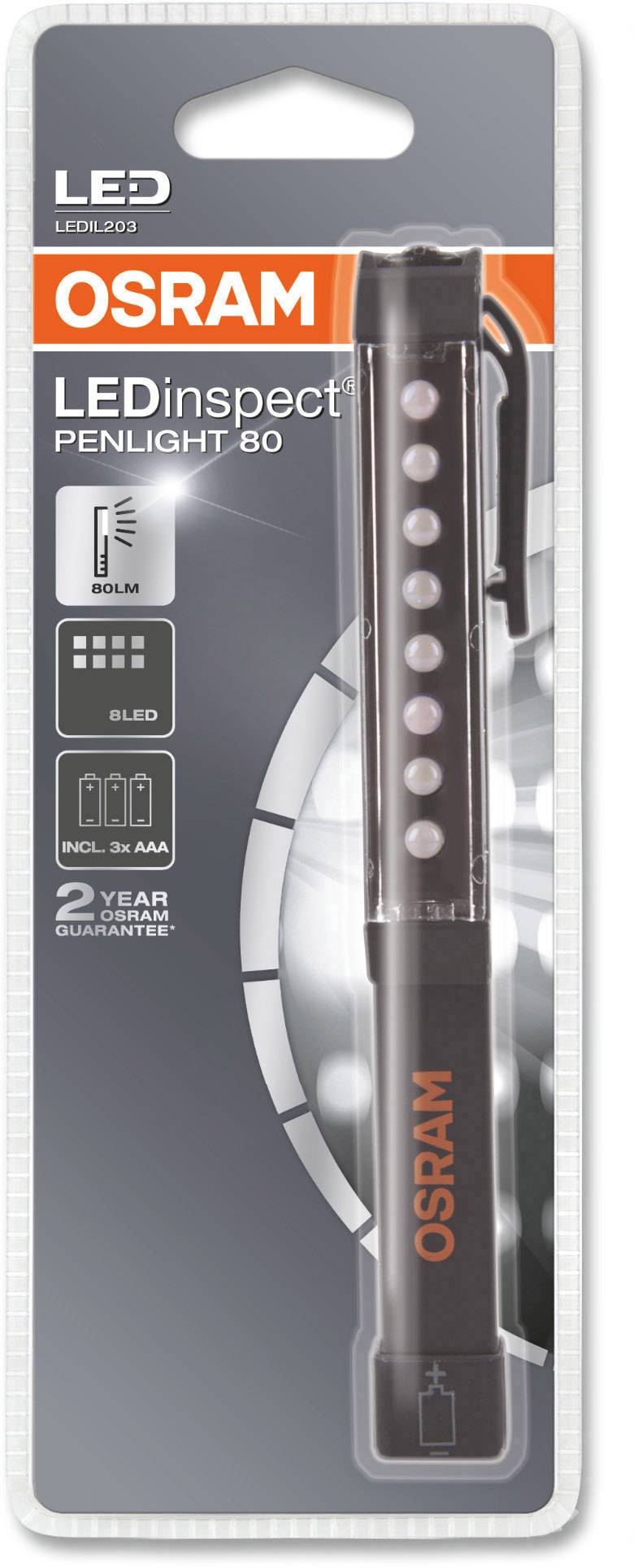 Osram Auto LEDIL203 INSPECTION LAMP LEDinspect Penlight 80 LED Stiftleuchte  batteriebetrieben  80 lm
