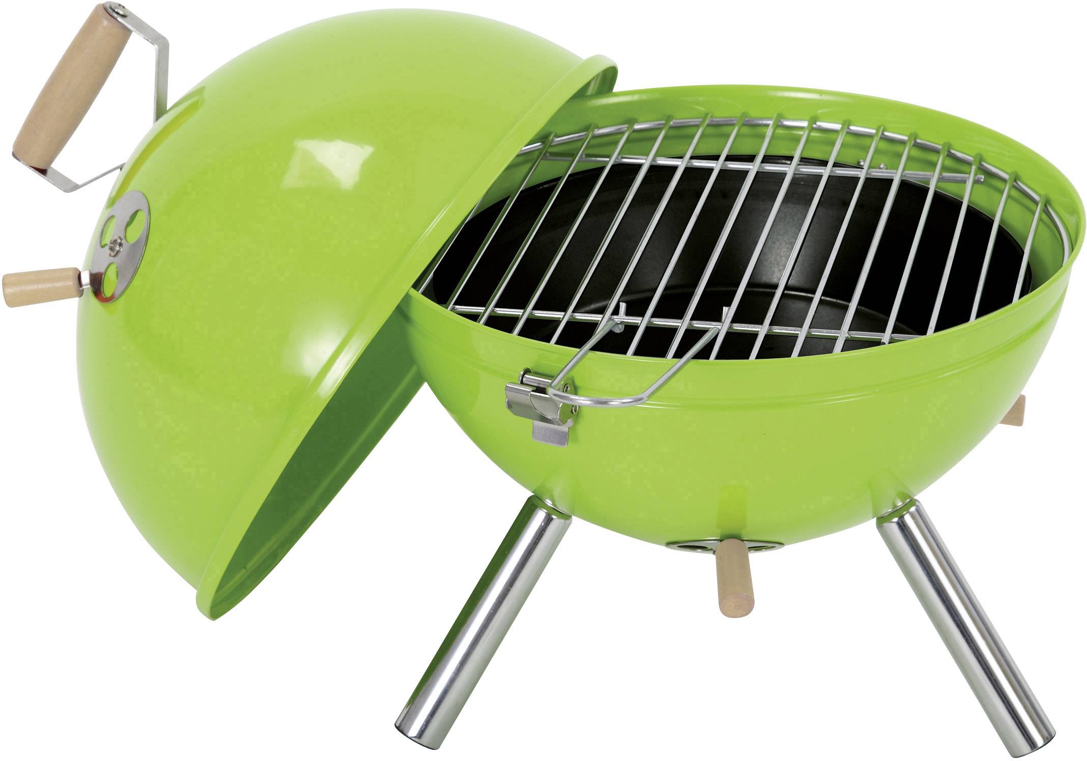 Tepro Garten Mini Kugelgrill "Crystal" Holzkohle Grill Grill-Fläche (Durchmesser)=290mm Apfelgrün