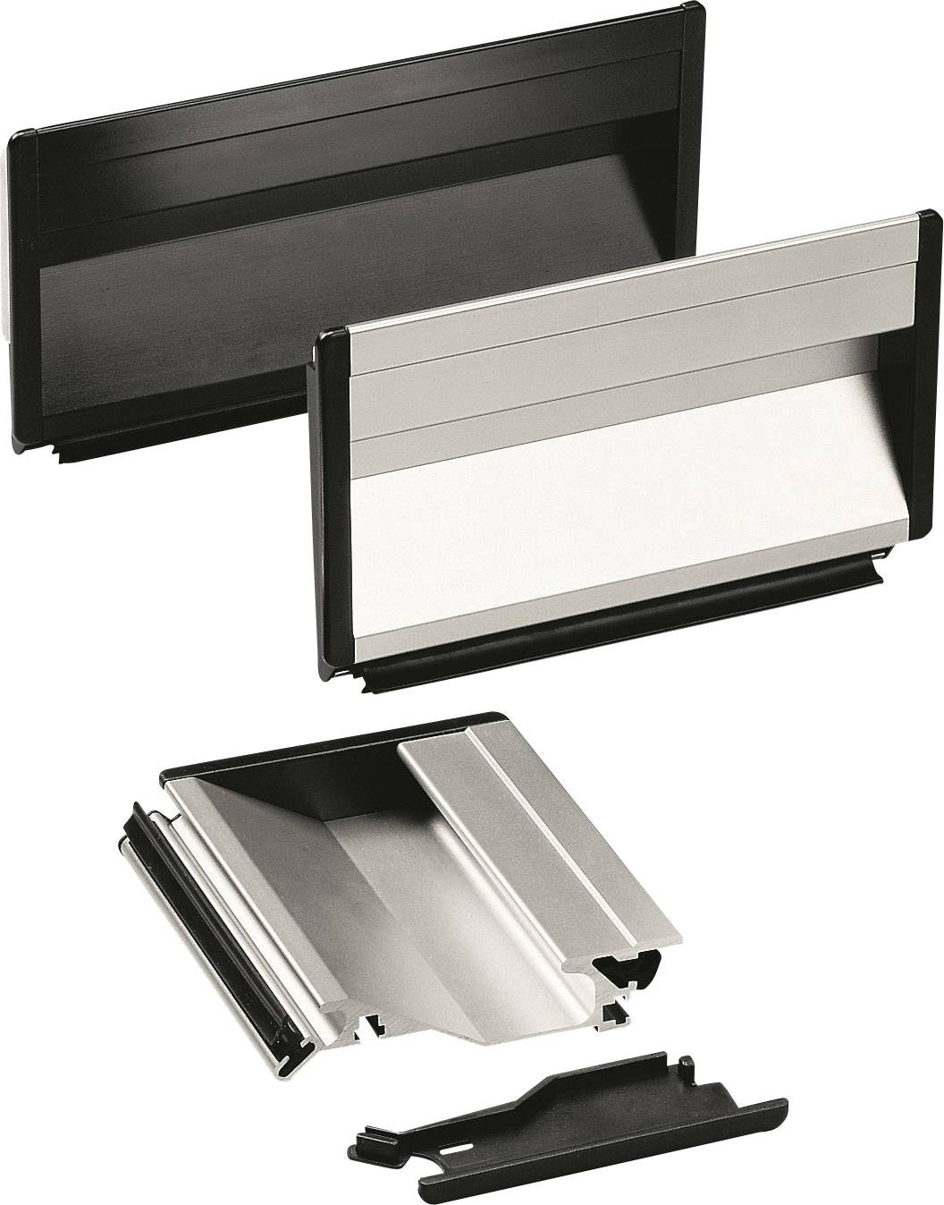 Rohde SG-73.118.A4 Schalengriff Befestigung durch Gummiprofil Schwarz (L x B x H) 118 x 19.5 x 90mm 1St.