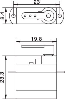 Reely Micro-Servo S-0403 Analog-Servo Getriebe-Material: Kunststoff Stecksystem: JR
