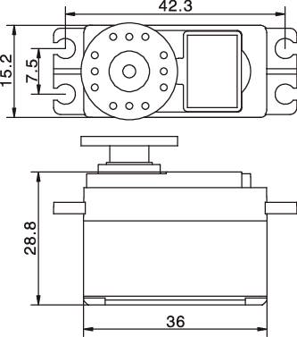 Reely Midi-Servo S-9650 MG Digital-Servo Getriebe-Material: Metall Stecksystem: JR-Buchse