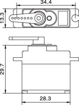 Reely Micro-Servo Analog-Servo Getriebe-Material: Metall Stecksystem: JR