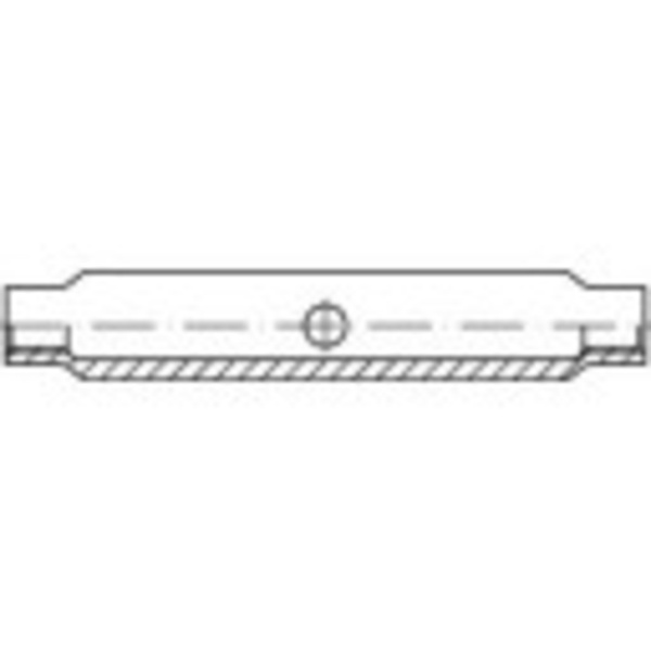 TOOLCRAFT 136560 Turnbuckle sleeve M12 Steel zinc galvanized DIN 1478 1 pc(s)