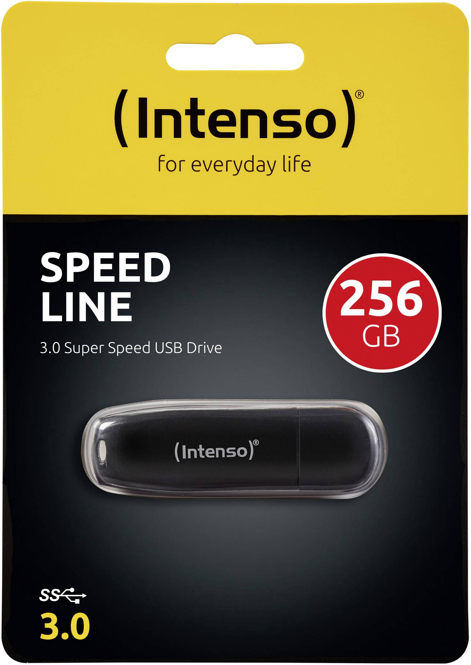 Intenso Speed Line USB-Stick 256GB Schwarz 3533492 USB-A (USB 3.2 Gen 1)
