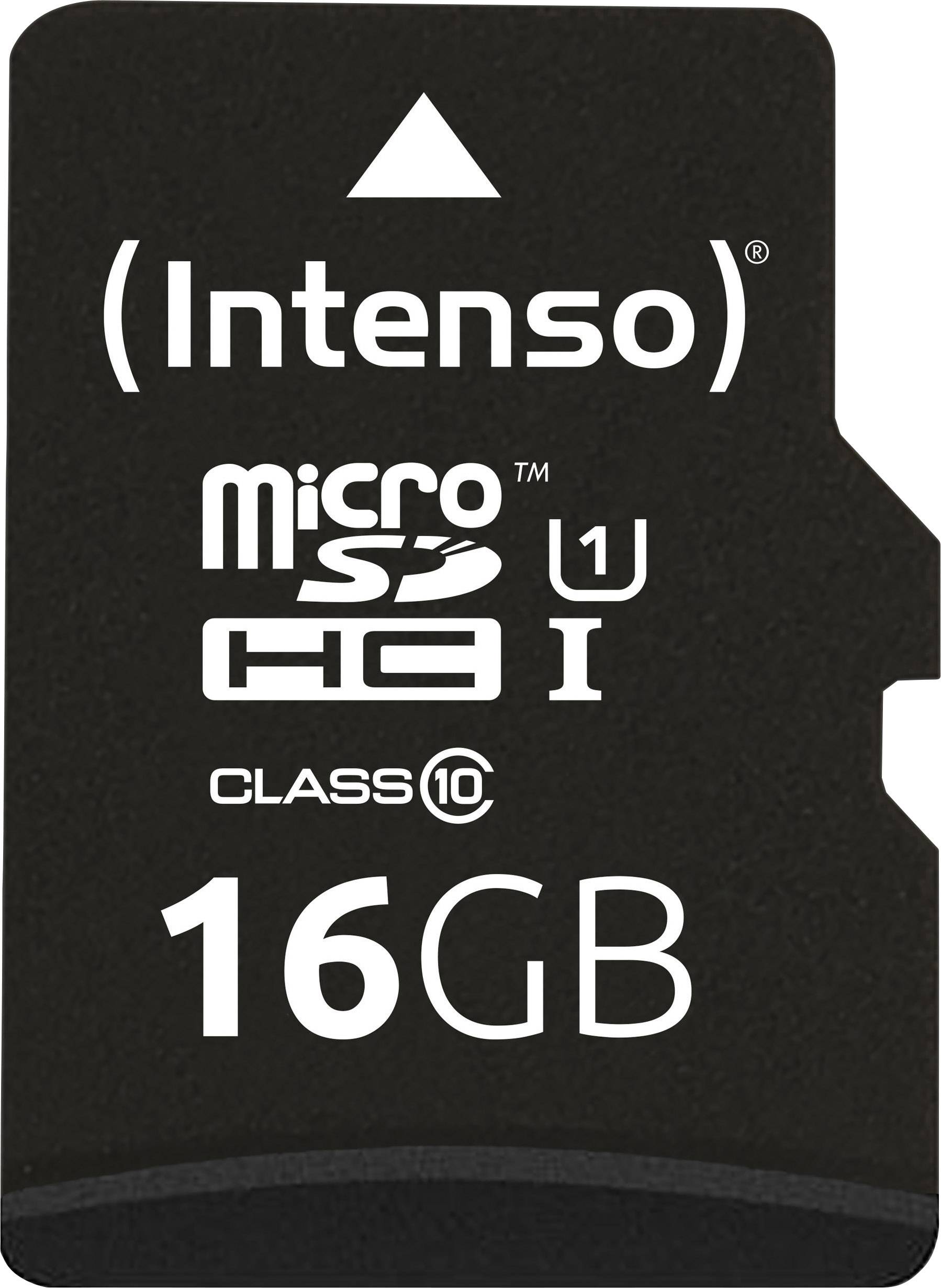 Intenso Professional microSDHC-Karte 16GB Class 10, UHS-I inkl. SD-Adapter